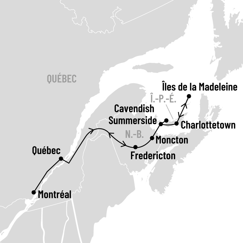 Île-du-Prince-Édouard et Îles de la Madeleine map