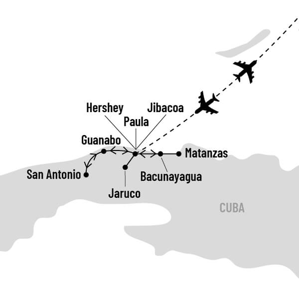 Entre triathlètes et découverte du triathlon à Cuba map