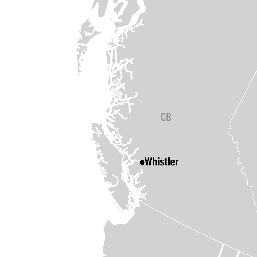 Explorez Whistler en hiver map