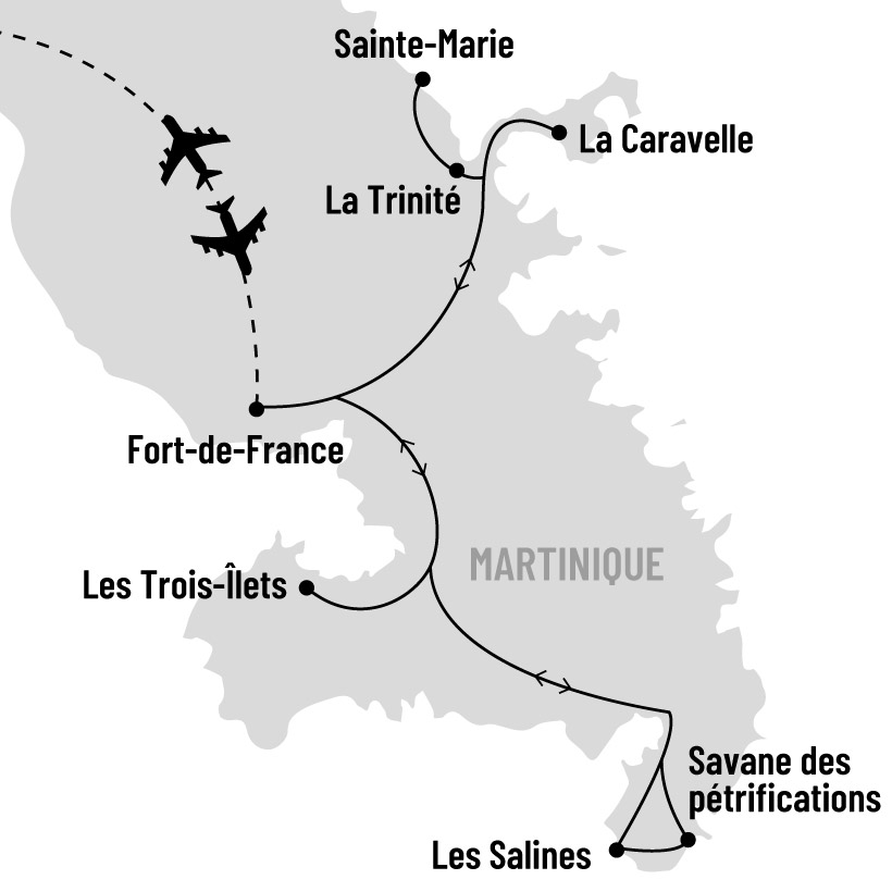 Martinique en formule active map