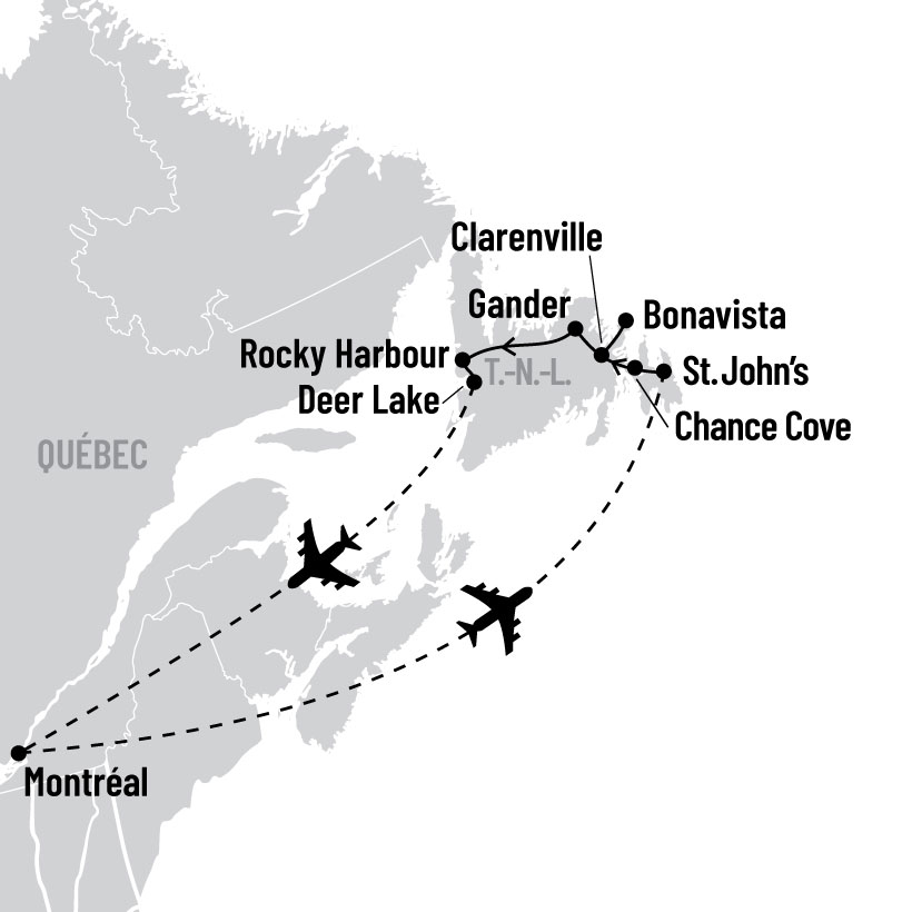 Randonnée à Terre-Neuve map