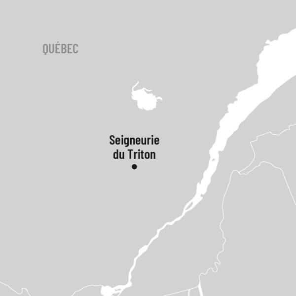 Séjour nature en Haute-Mauricie à la Seigneurie du Triton map