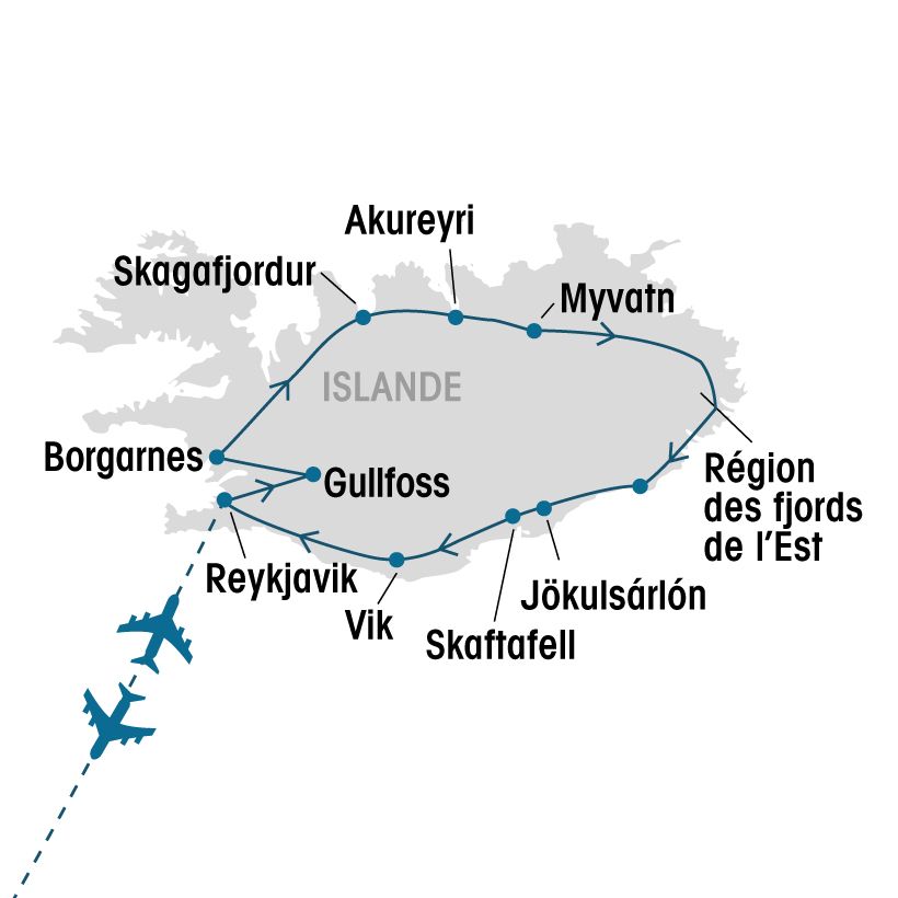 L'Islande map