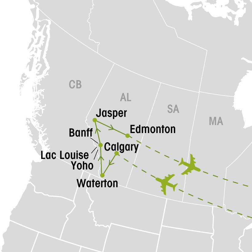 Randonnée dans les Rocheuses canadiennes - Groupe Voyages ...