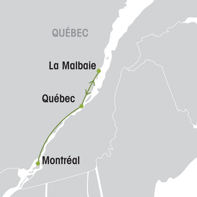 Hautes-Gorges-de-la-Rivière-Malbaie et le Train de Charlevoix map
