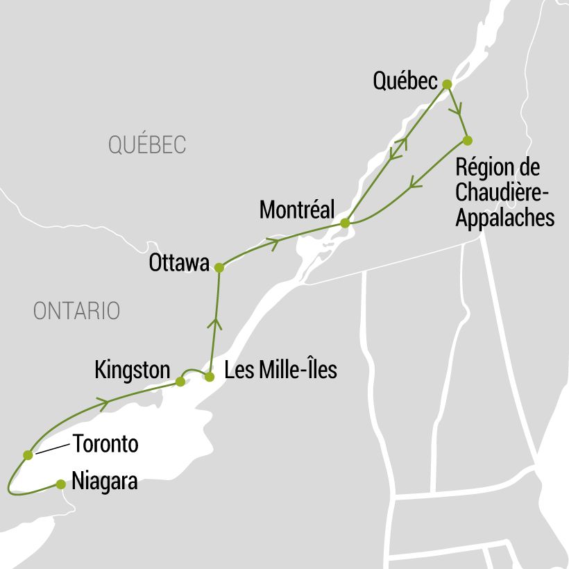 L'Essentiel de l'Est et expérience boréale 2020 map