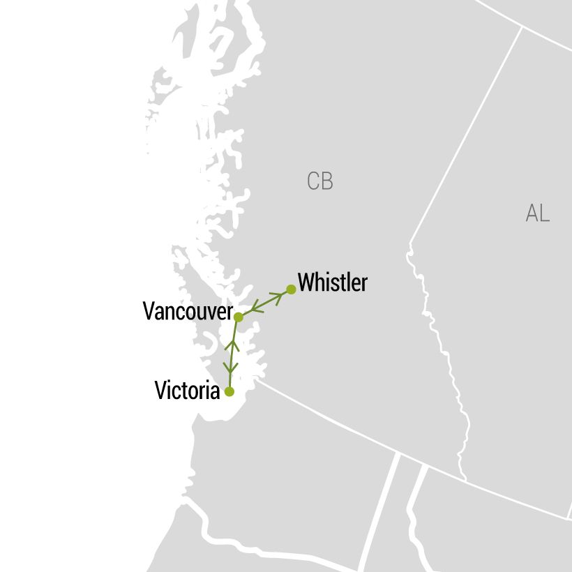 De Vancouver aux jardins du Pacifique map