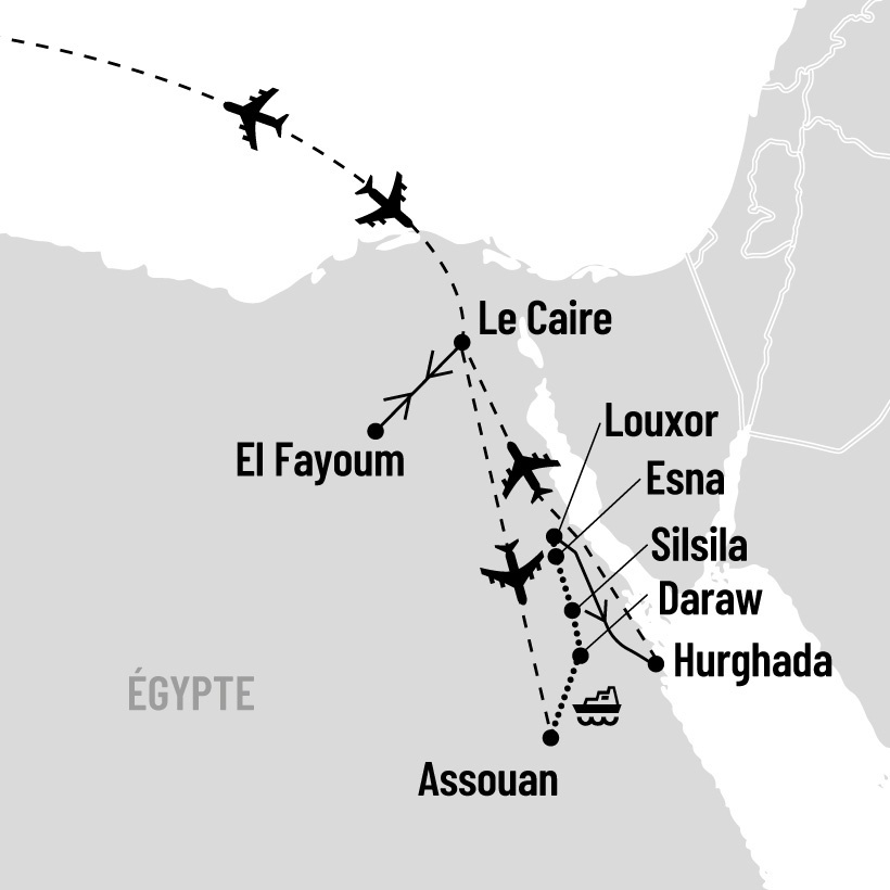 Trésors éternels d'Égypte map