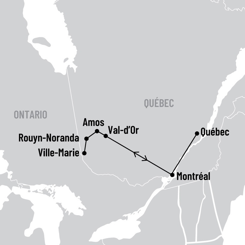 Abitibi-Témiscamingue des bâtisseurs map