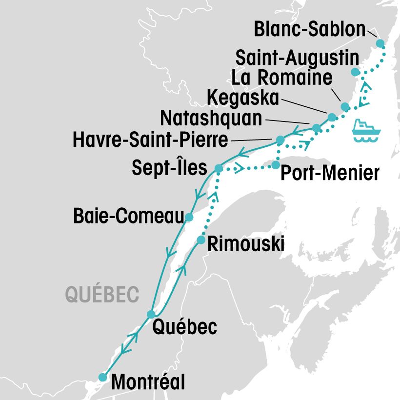 Le Bella Desgagnés et la grande séduction map
