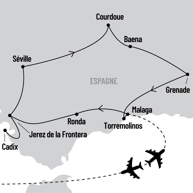 Charmes d'Andalousie map