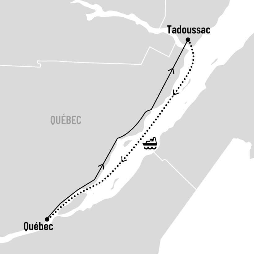 Le Casino de Charlevoix et croisière panoramique de Baie-Sainte-Catherine à Québec map