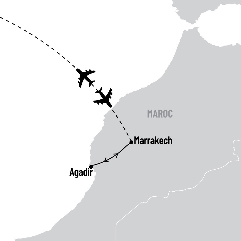 Échappée marocaine map