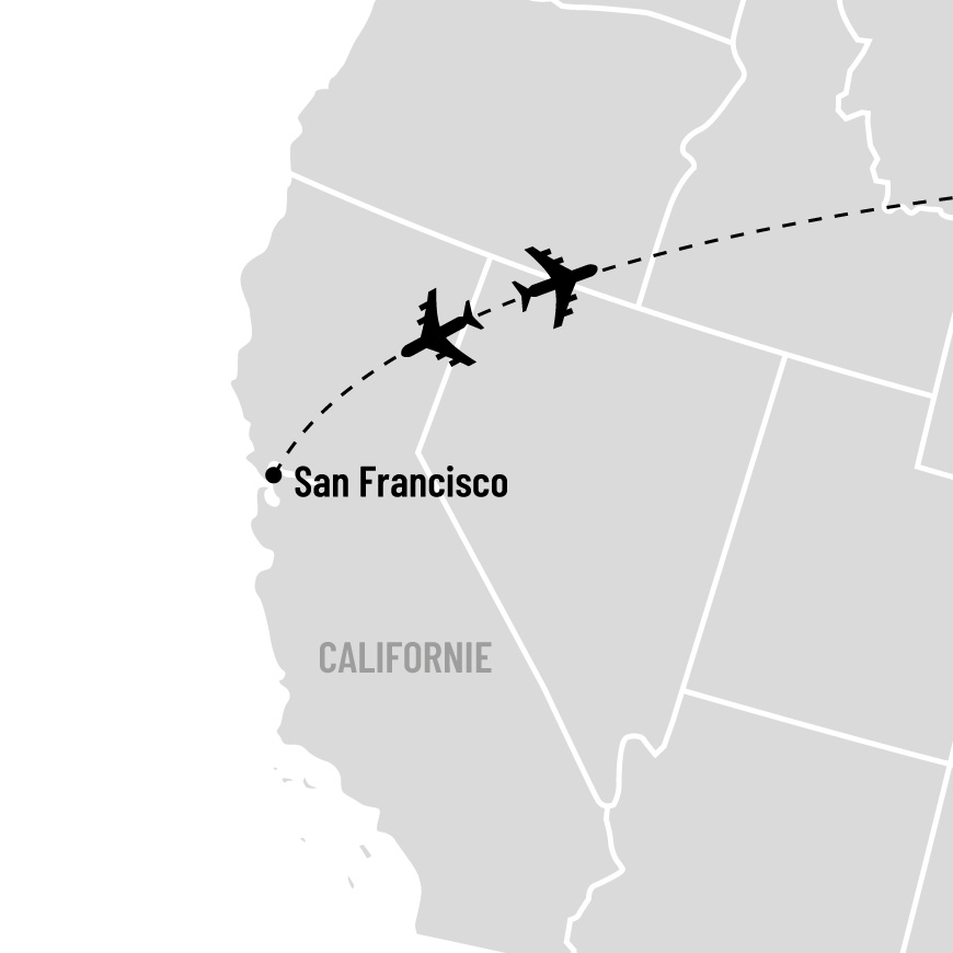San Francisco, la ville aux Sept Collines map