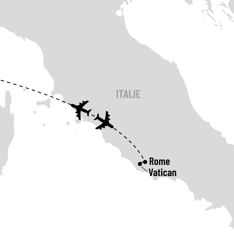 Escapade à Rome map