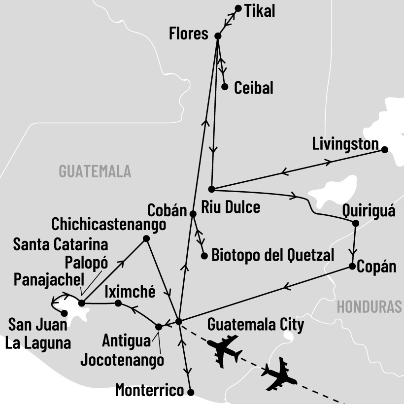 Guatemala map