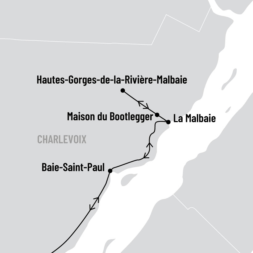 Hautes-Gorges-de-la-Rivière-Malbaie map