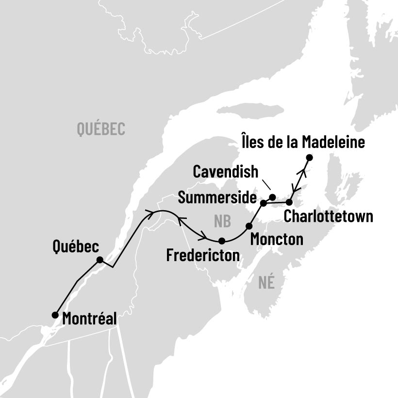 Île-du-Prince-Édouard et Îles de la Madeleine map