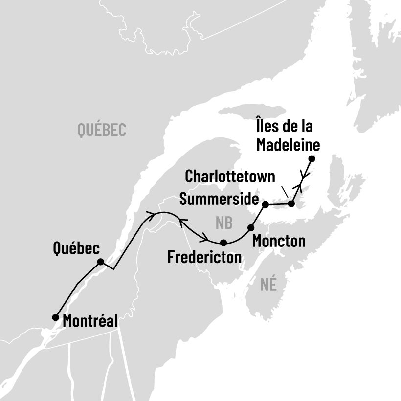 Île-du-Prince-Édouard et Îles de la Madeleine map