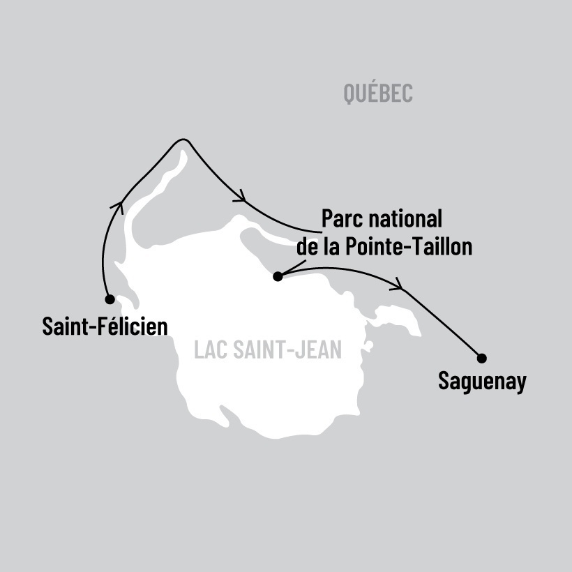 Les incontournables du Saguenay-Lac-Saint-Jean map