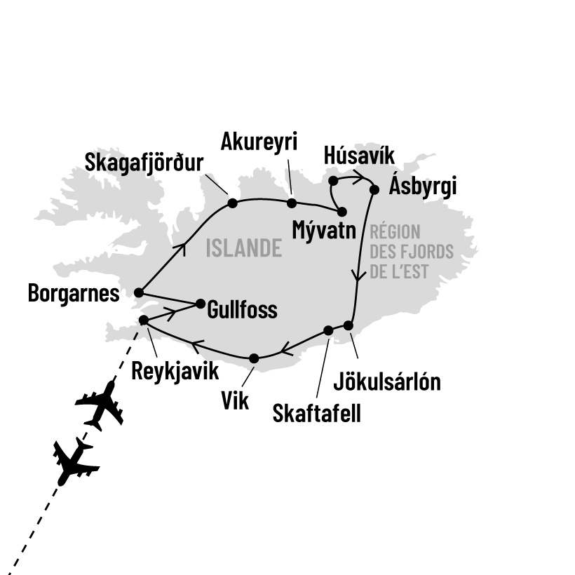 L'Islande map