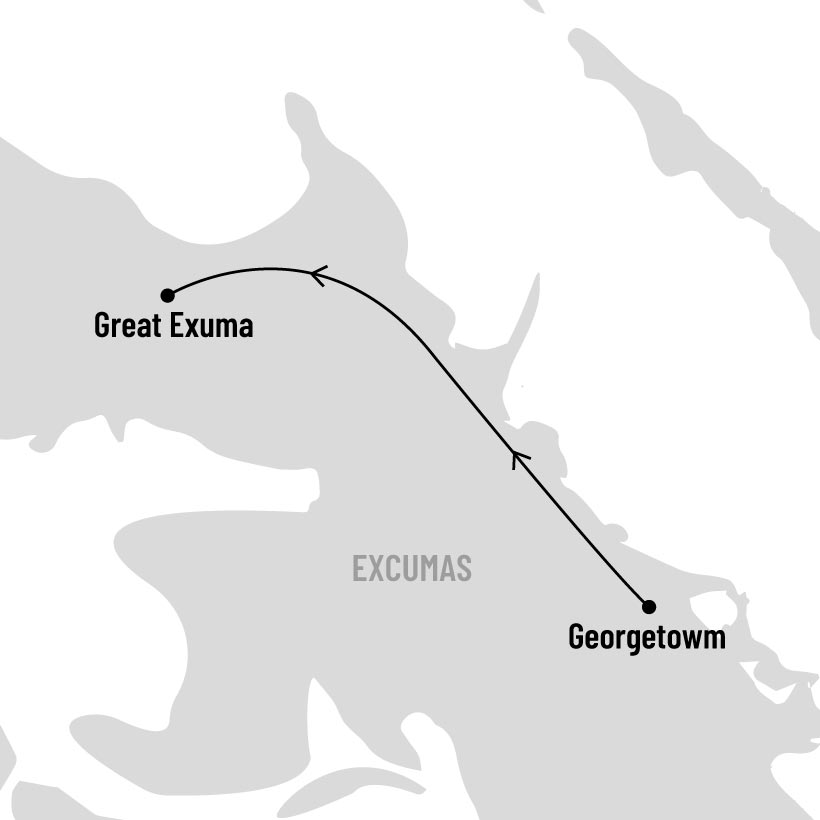 Kitesurf aux Exumas map