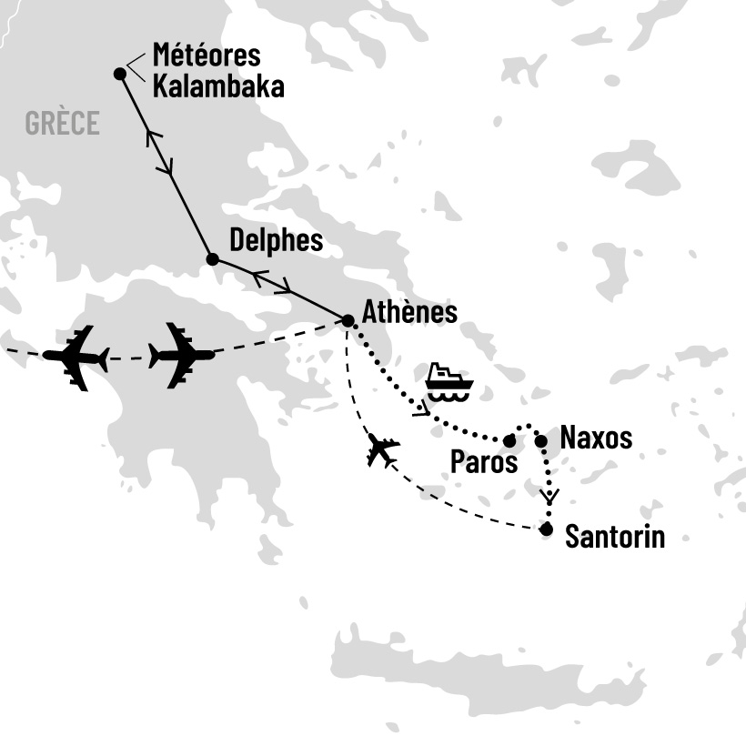 Grèce en formule active map