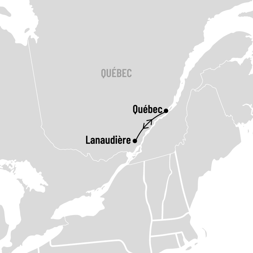 Forfait gourmand dans Lanaudière map