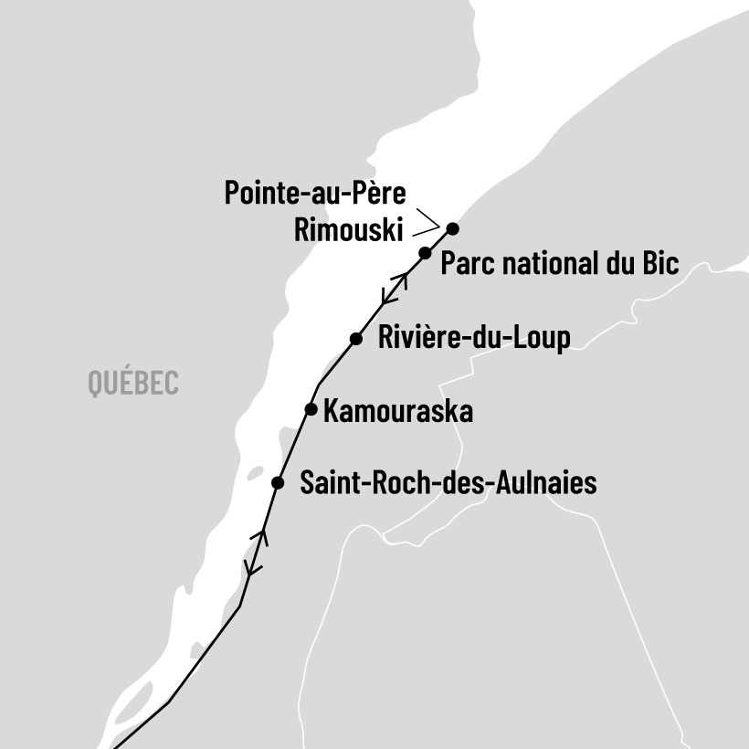 Les beautés du Saint-Laurent map