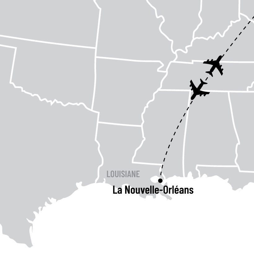 Les charmes de La Nouvelle-Orléans map