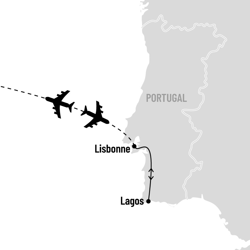 Long séjour en Algarve map