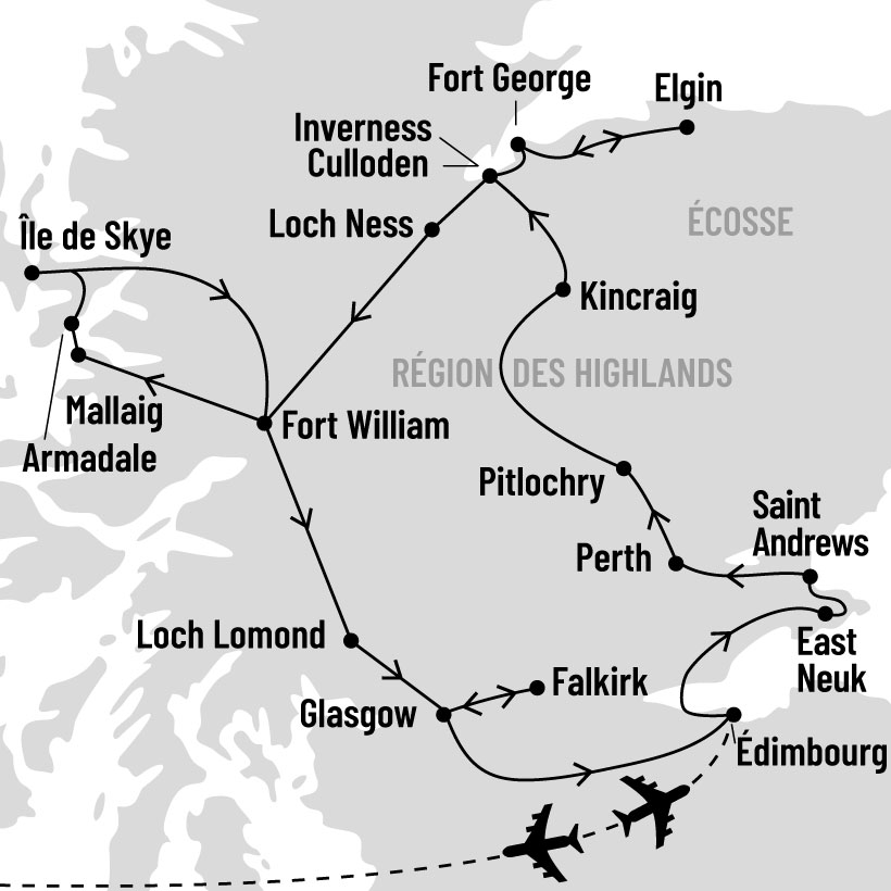 Magie de l'Écosse map