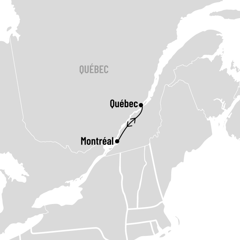 Croisière-Spectacle Crooner à Montréal map