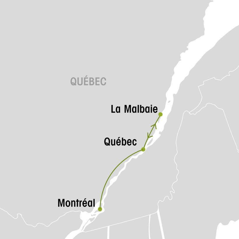 Les jardins et le Train de Charlevoix map