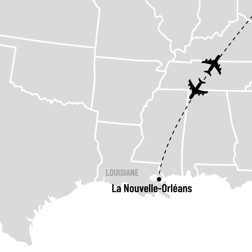 La Nouvelle-Orléans: Berceau du Jazz map