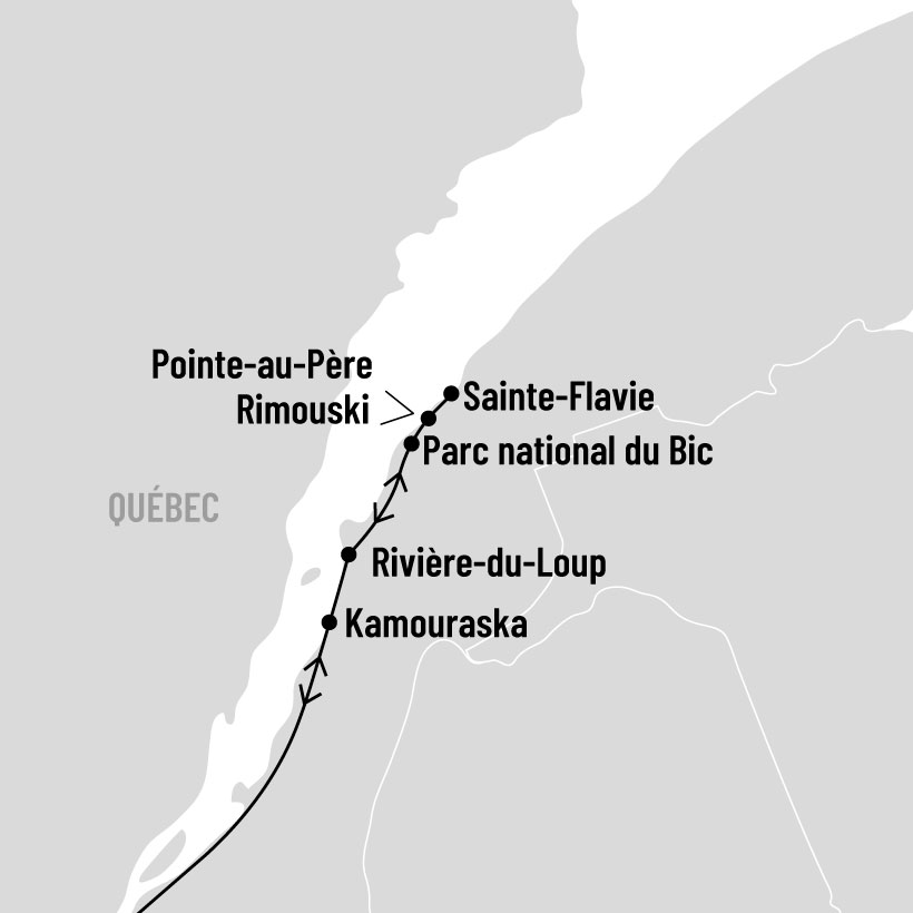 Paysages et saveurs du Bas Saint-Laurent map