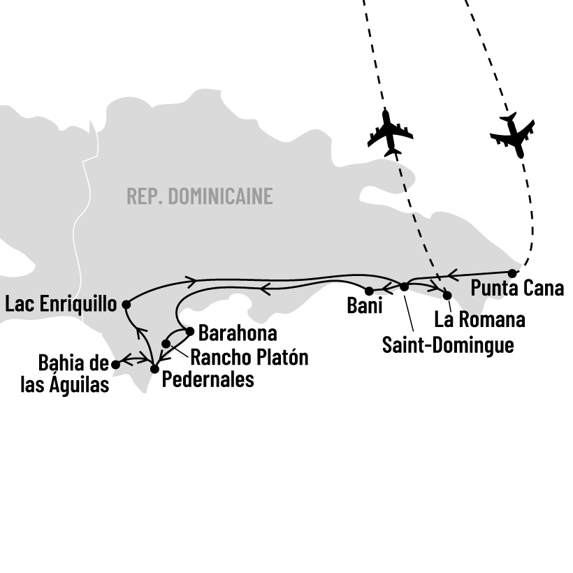 La République Dominicaine Authentique map