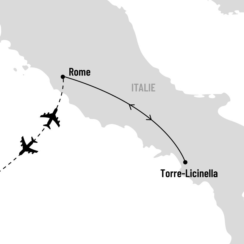 Séjour 5 étoiles en Italie map