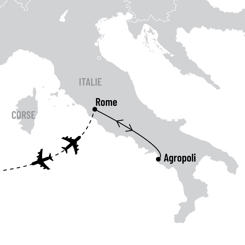 Séjour à Agropoli map