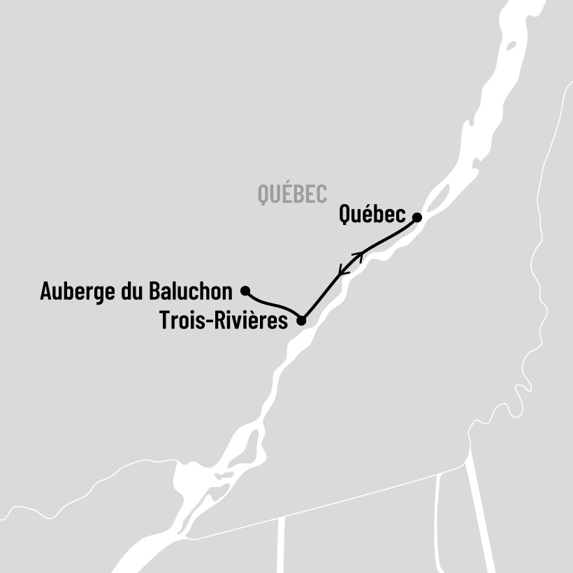 Séjour détente et plein-air à l'Auberge Le Baluchon map