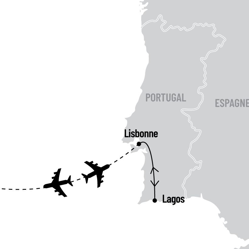 Long séjour en Algarve map