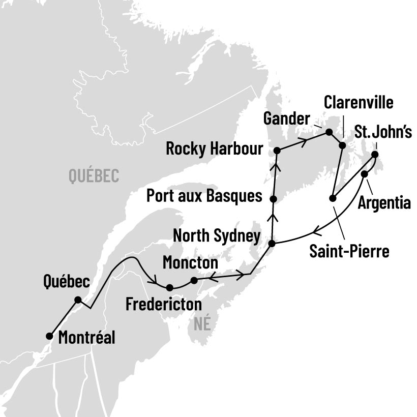 Terre-Neuve et Saint-Pierre-et-Miquelon map