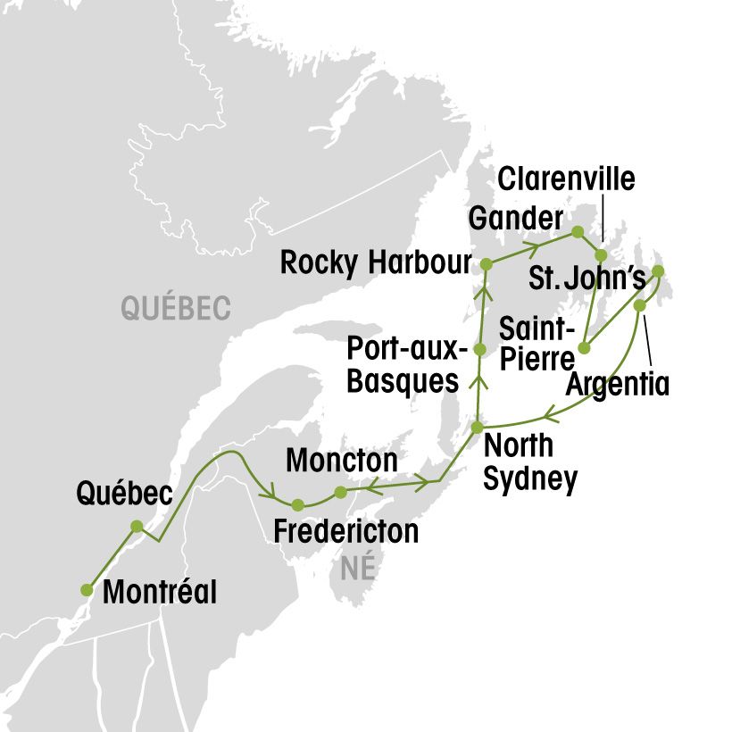 Terre-Neuve et Saint-Pierre-et-Miquelon map