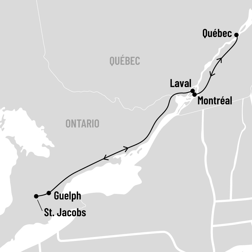 Voyage dans le Temps : À la rencontre des Mennonites de St. Jacobs map