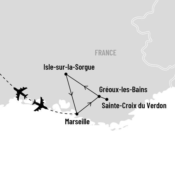 Aux portes des Gorges du Verdon et le Mont-Ventoux map