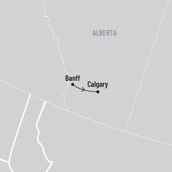 Explorez Banff en hiver map