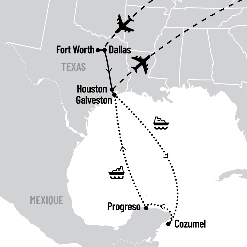 Croisière country avec Guylaine Tanguay et Laurie LeBlanc map