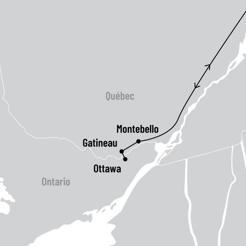 Découverte de l'Outaouais map
