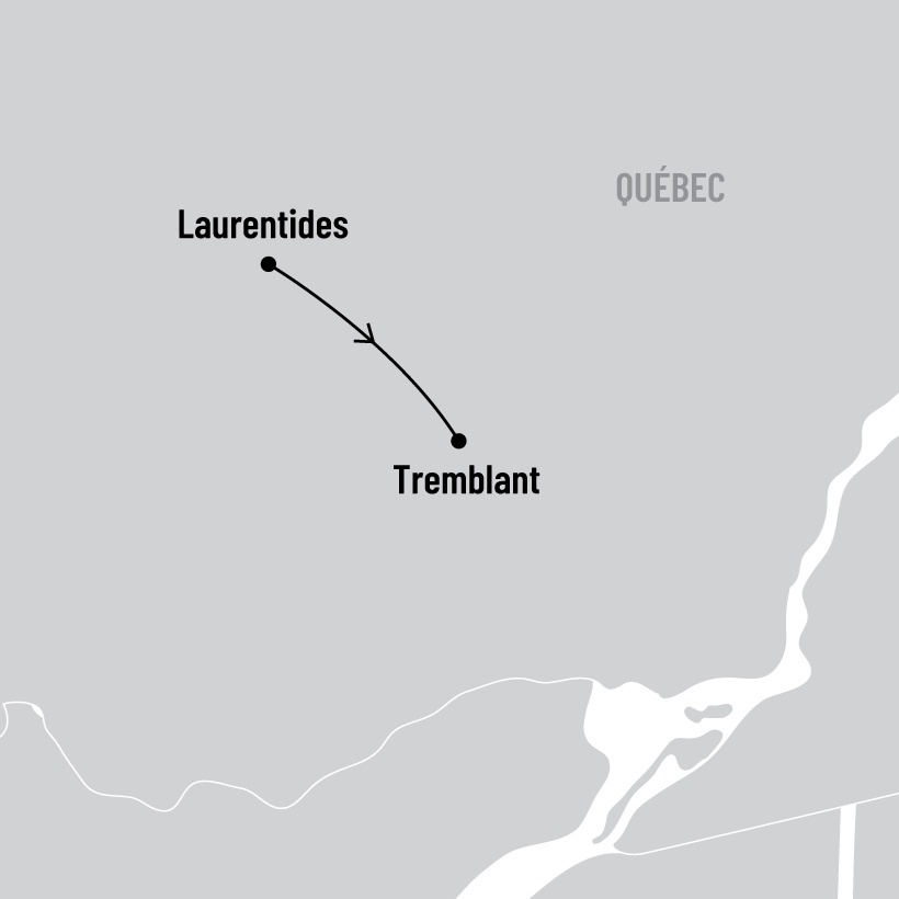 Escapade active dans les Laurentides map