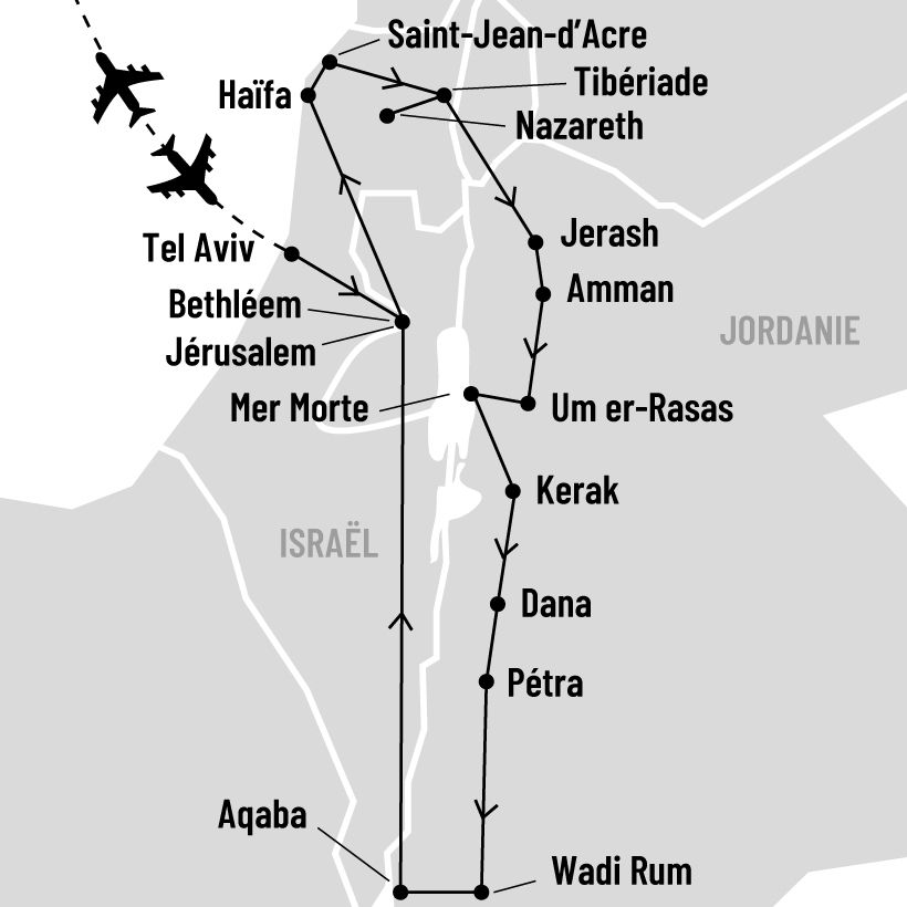 incursion voyage israel jordanie